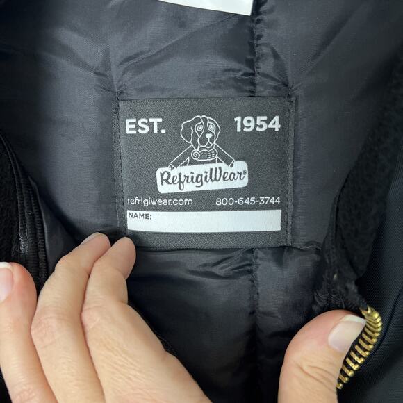 Refrigiwear Mens Full Zip Nylon Vest Sz 4XL Black Puffer Extreme Cold Work Wear - Picture 8 of 10